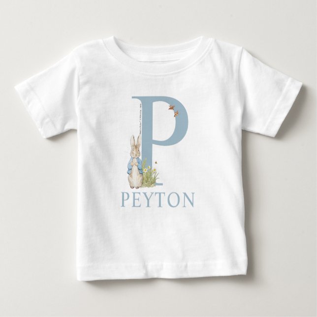 Camiseta Para Bebê Peter Rabbit | P é para (Frente)