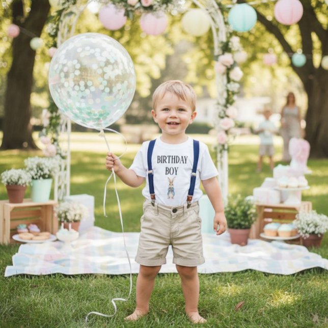 Camiseta Para Bebê Peter Rabbit Toddler Festa de Aniversário (Criador carregado)