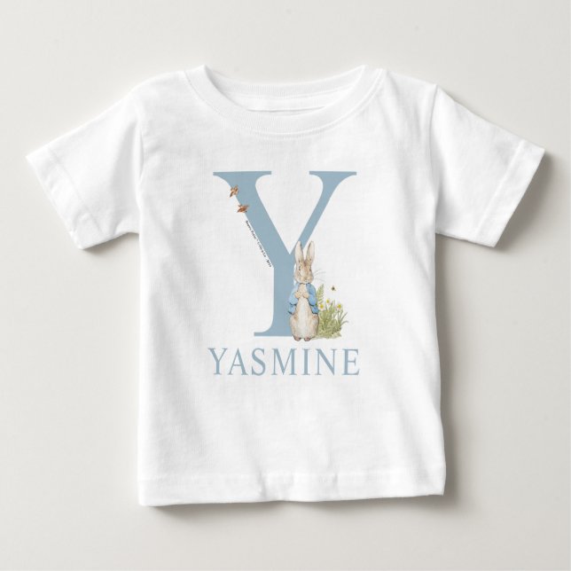 Camiseta Para Bebê Peter Rabbit | Y é para (Frente)