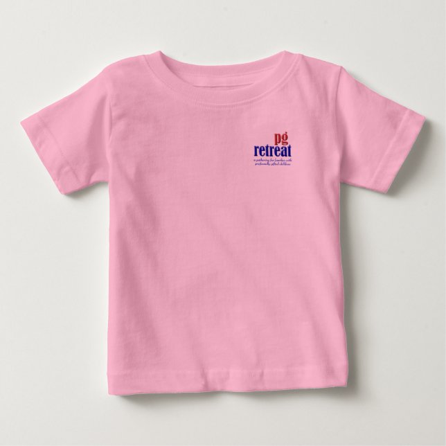 Camiseta Para Bebê PGR, Retiro PG "Coma, Durma, Retire" (Frente)