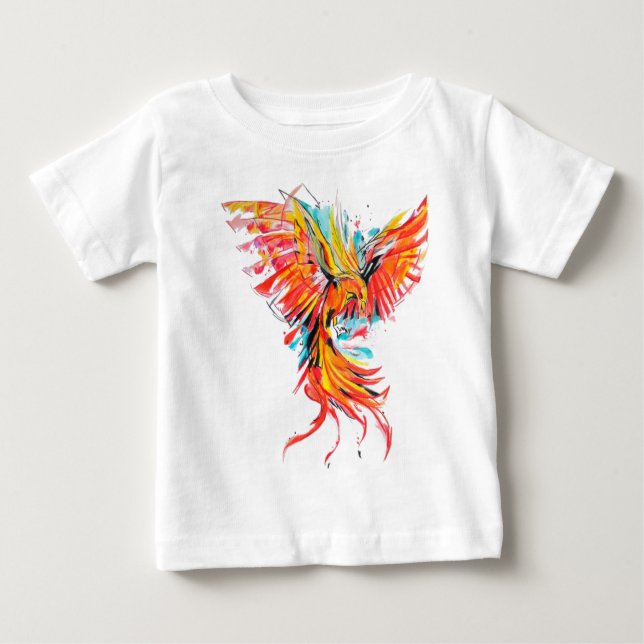 Camiseta Para Bebê phoenix (Frente)
