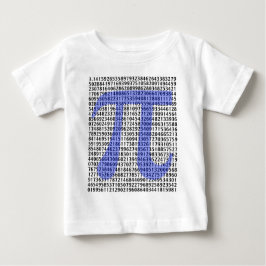 Camiseta Para Bebê Pi 3.14 a 100 dígitos