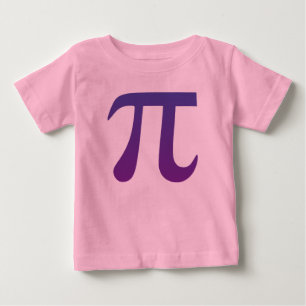 Camiseta Para Bebê Pi em Roxo