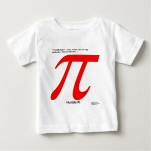 Camiseta Para Bebê Pi R Quadrado Humilde Divertido