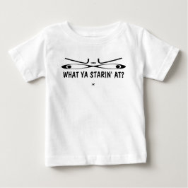 Camiseta Para Bebê Piada do bebê olhando