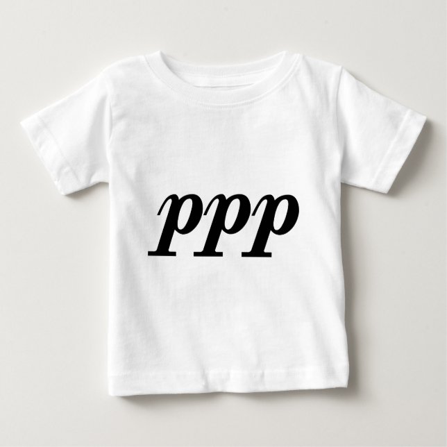 Camiseta Para Bebê Pianissimo Possibile (Frente)