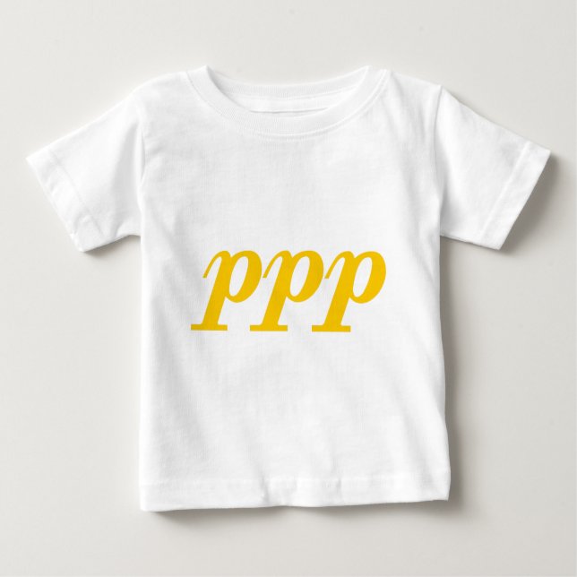 Camiseta Para Bebê Pianissimo Possibile (Frente)