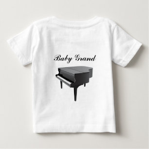 Camiseta Para Bebê Piano de cauda do bebê