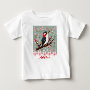 Camiseta Para Bebê Pica-pau Impressão
