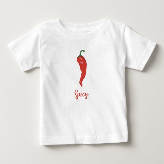 Camiseta Para Bebê Picante (Frente)