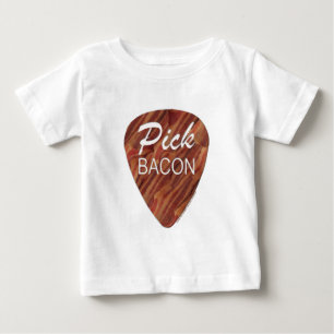 Camiseta Para Bebê Picareta do bacon