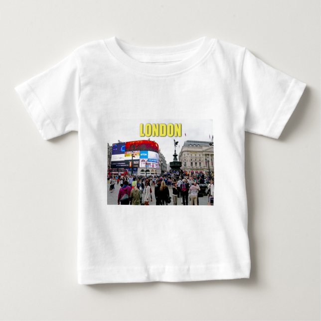 Camiseta Para Bebê Piccadilly Circus - Foto Pro (Frente)