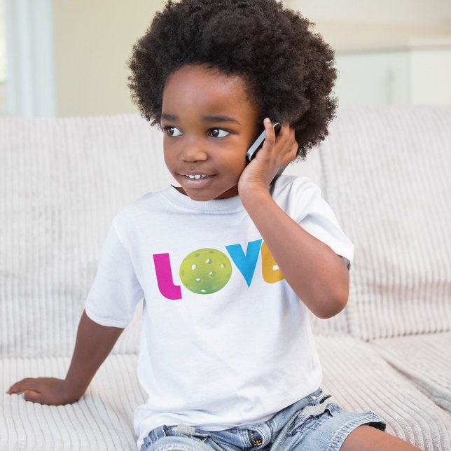 Camiseta Para Bebê Picleball Love (Criador carregado)