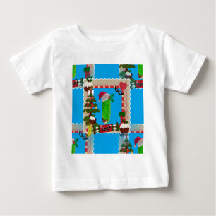 Camiseta Para Bebê picles de natal feio