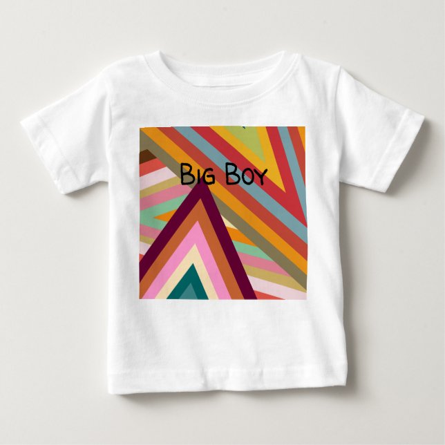 Camiseta Para Bebê Picos dos anos 70 (Frente)