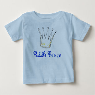 Camiseta Para Bebê Piddle Prince Crown 3, Piddle Prince