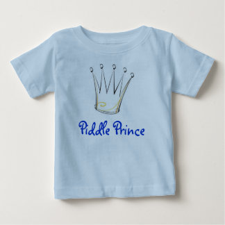 Camiseta Para Bebê Piddle Prince Crown 3, Piddle Prince