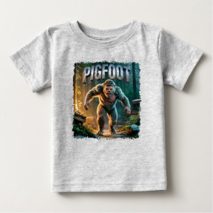 Camiseta Para Bebê Pigfoot Fotografia Combo Criatura Engraçada