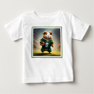 Camiseta Para Bebê Pigskin Prodigy: A Quarterback do Porco da Guiné