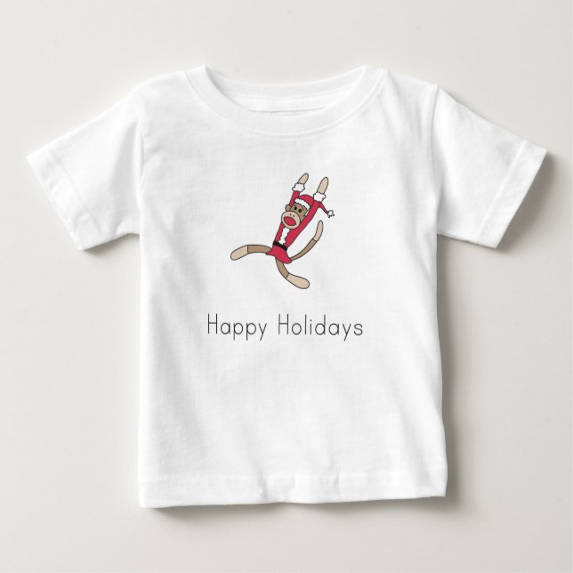 Camiseta Para Bebê pijama de natal (Frente)