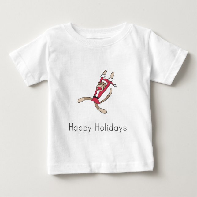 Camiseta Para Bebê pijama de natal (Frente)