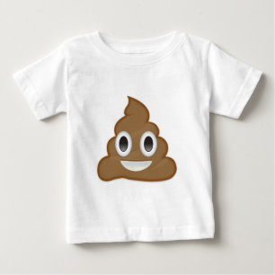 Camiseta Para Bebê Pilha de Poo Emoji