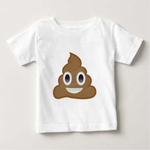 Camiseta Para Bebê Pilha de Poo Emoji