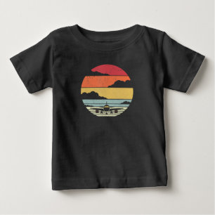 Camiseta Para Bebê Piloto De Estilo De Avião Vintage Abrange Present