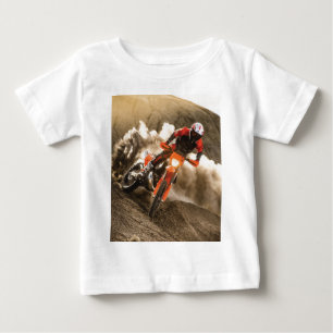 Camiseta Para Bebê Piloto de Motocross