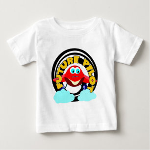 Camiseta Para Bebê Piloto futuro