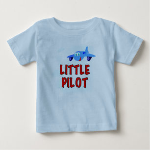 Camiseta Para Bebê Piloto pequeno