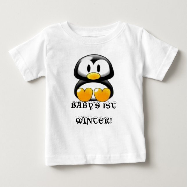 CAMISETA PARA BEBÊ PINGUIM! (Frente)