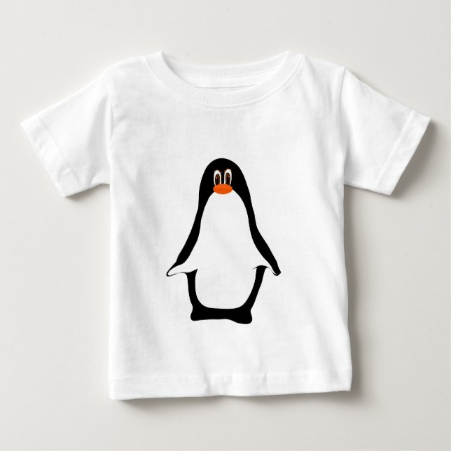 Camiseta Para Bebê Pinguim (Frente)