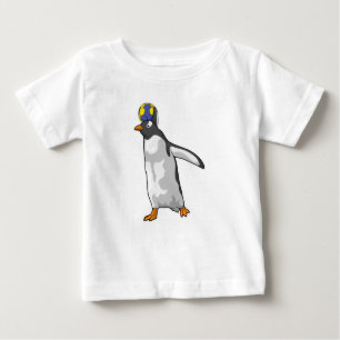 Camiseta Para Bebê Pinguim-Andebol