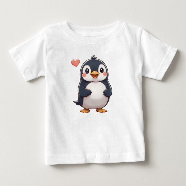 Camiseta Para Bebê Pinguim Cujo (Frente)