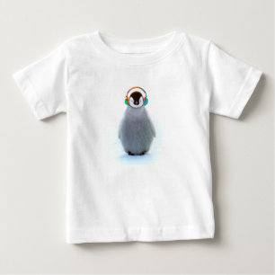 Camiseta Para Bebê Pinguim de balanço