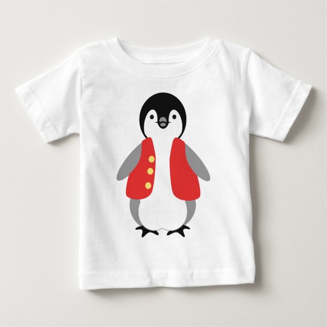 Camiseta Para Bebê Pinguim de Kai (Frente)