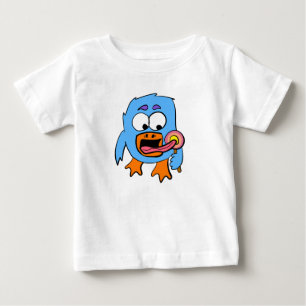 Camiseta Para Bebê Pinguim de Pirulito