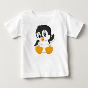 Camiseta Para Bebê Pinguim do bebê