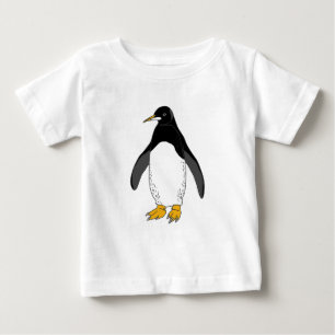 Camiseta Para Bebê Pinguim do jardim zoológico