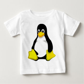 Camiseta Para Bebê Pinguim Linux Tux