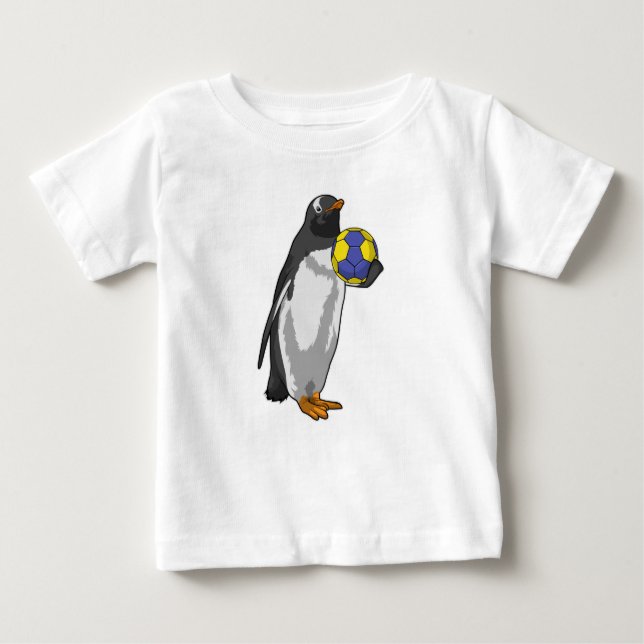 Camiseta Para Bebê Pinguim no Esportes de Andebol (Frente)