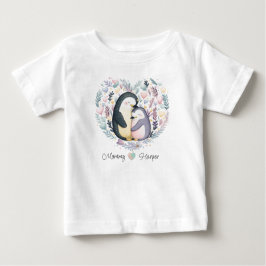Camiseta Para Bebê Pinguim Personalizado Adorando Camiseta Bebê