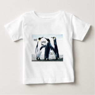 Camiseta Para Bebê pinguins