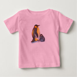 Camiseta Para Bebê Pinguins Macacão de Bebê Tutu, Rosa