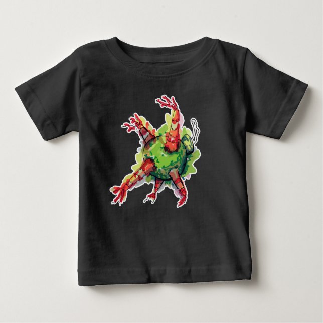Camiseta Para Bebê Piniata de Natal (Frente)