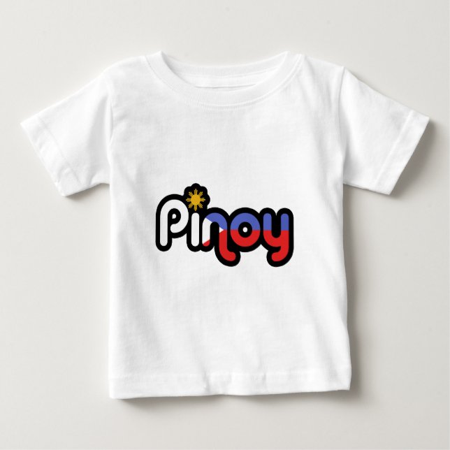 Camiseta Para Bebê Pinoy (Frente)