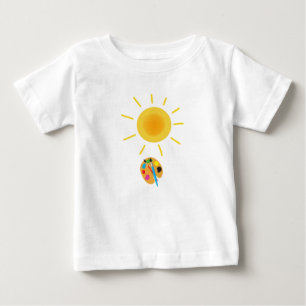 Camiseta Para Bebê pintar o sol