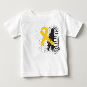 Camiseta Para Bebê Pinte o design do respingo - sobrevivente de