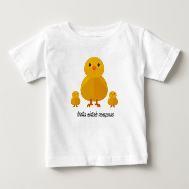Camiseta Para Bebê pintinho (Frente)
